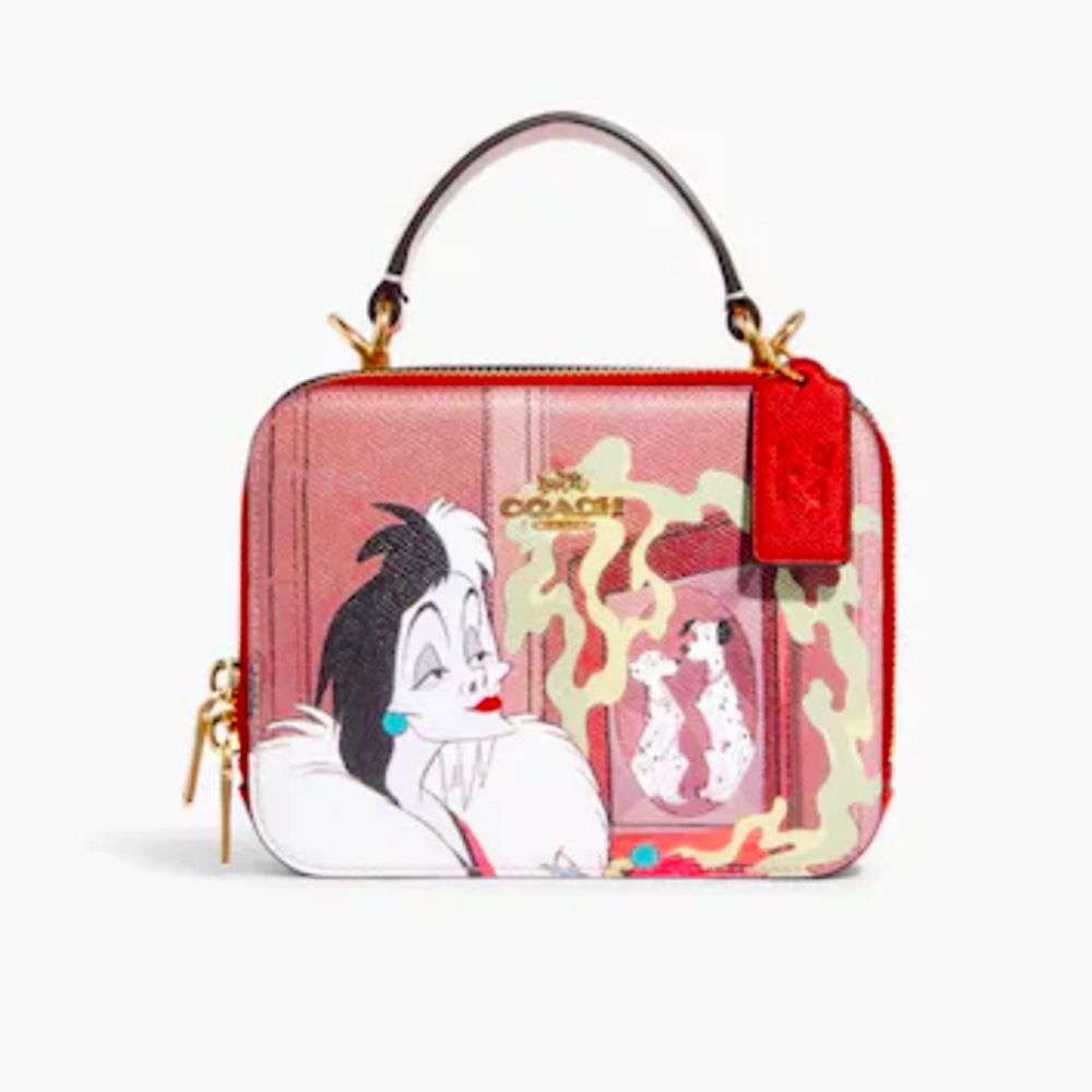 Disney Coach Crossbody With Cruella Motif